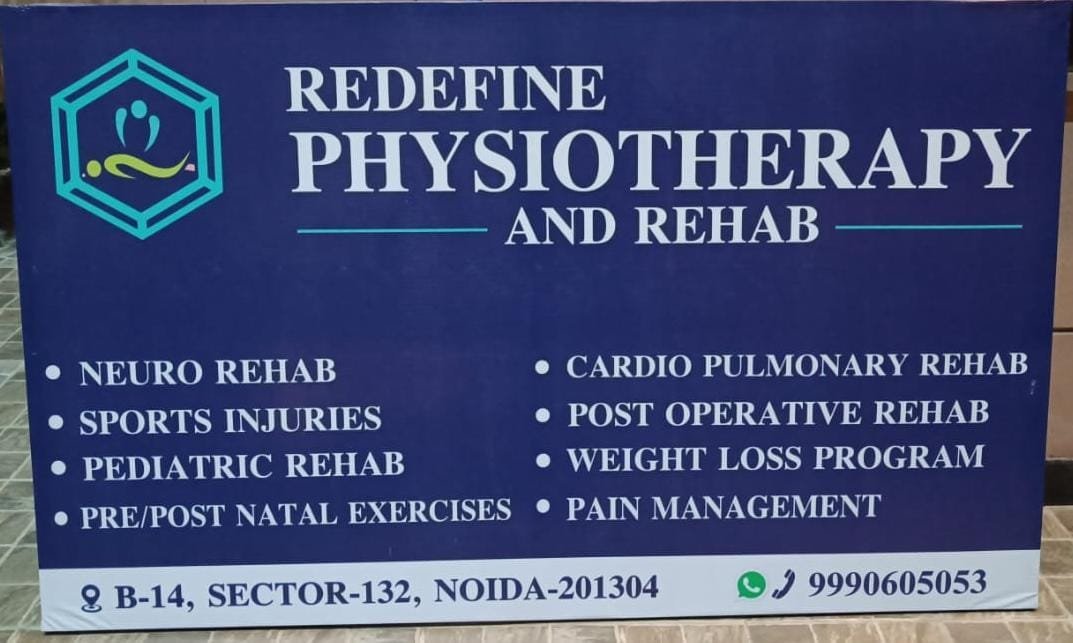 Redefine Physiotherapy and Rehab clinic signage